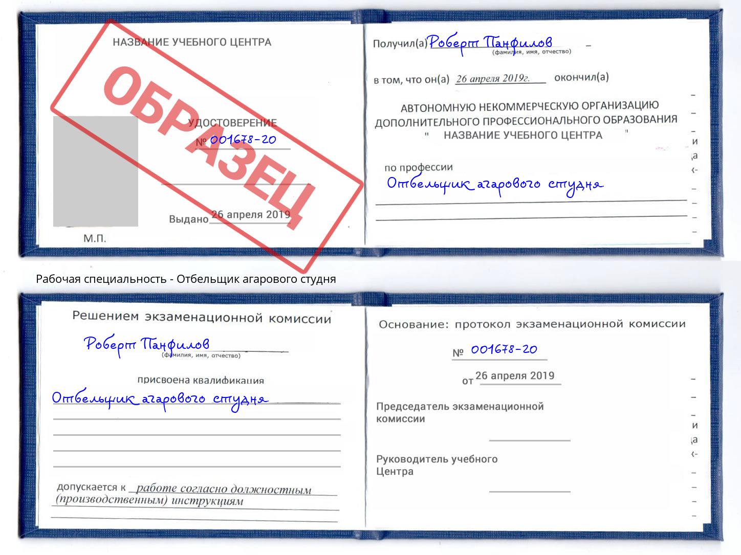 Отбельщик агарового студня Вязьма
